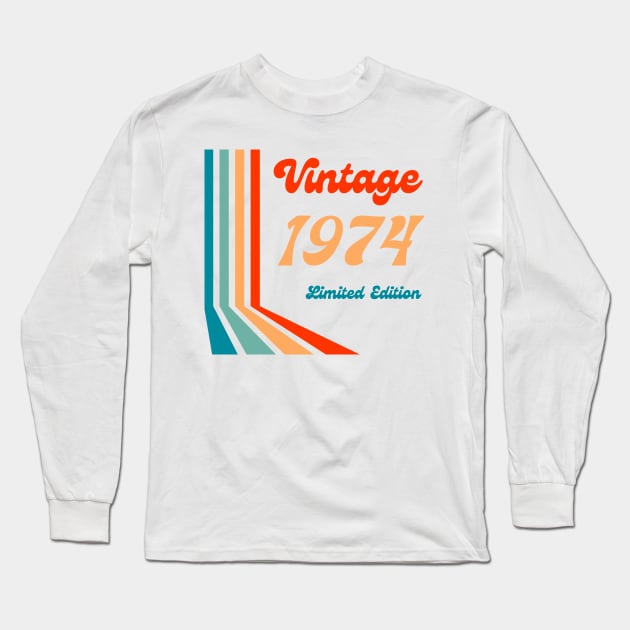 1974 Long Sleeve T-Shirt by smkworld